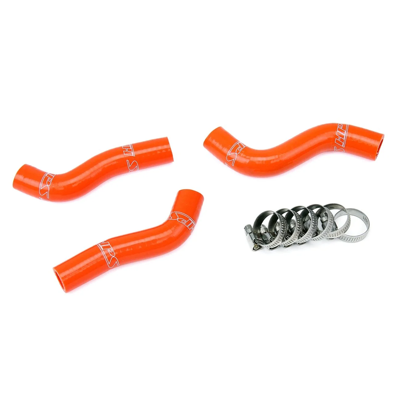 HPS Orange Reinforced Silicone Radiator Hose Kit Coolant for KTM 07-10 250SXF
