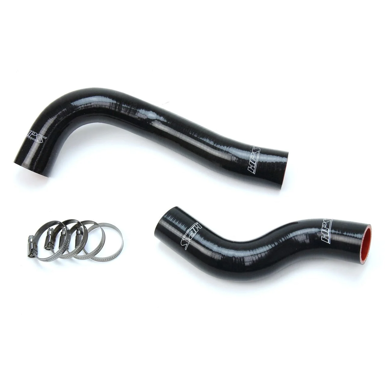 HPS Black Reinforced Silicone Radiator Hose Kit Coolant for Lexus 15-18 RCF V8 5.0L