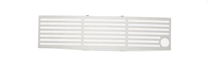 Putco 11-14 Ford F-150 EcoBoost Bumper Grille Inserts - SS - Bar Design - w/ Heater Plug Opening