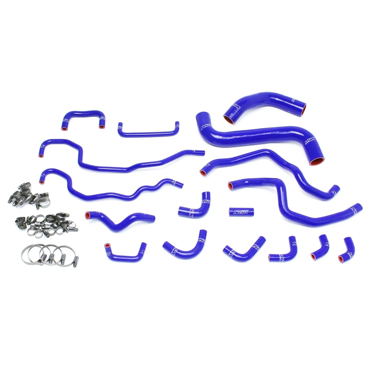 HPS Blue Reinforced Silicone Radiator + Heater Hose Kit for Subaru 15-16 WRX STI 2.5L Turbo
