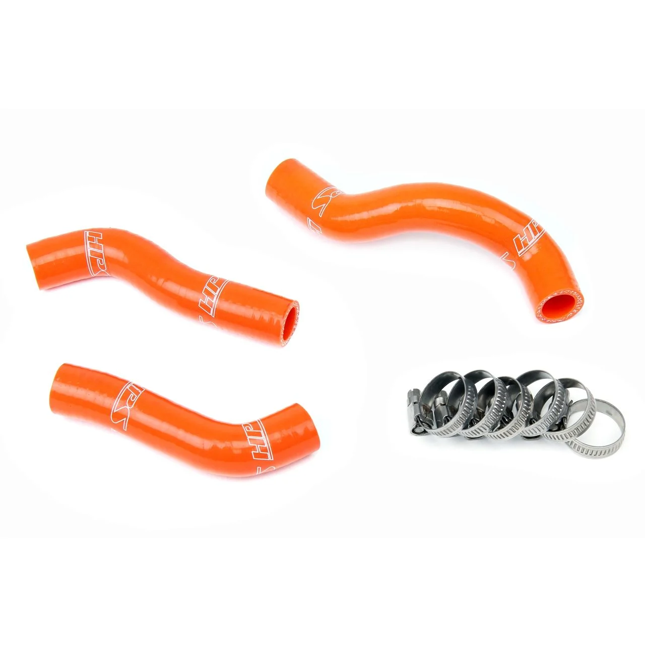 HPS Orange Reinforced Silicone Radiator Hose Kit Coolant for KTM 11-12 250SXF