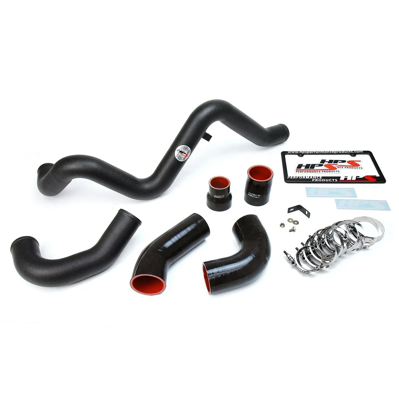 HPS Black Intercooler Hot Charge Pipe and Cold Side 16-18 Ford Focus RS 2.3L Turbo