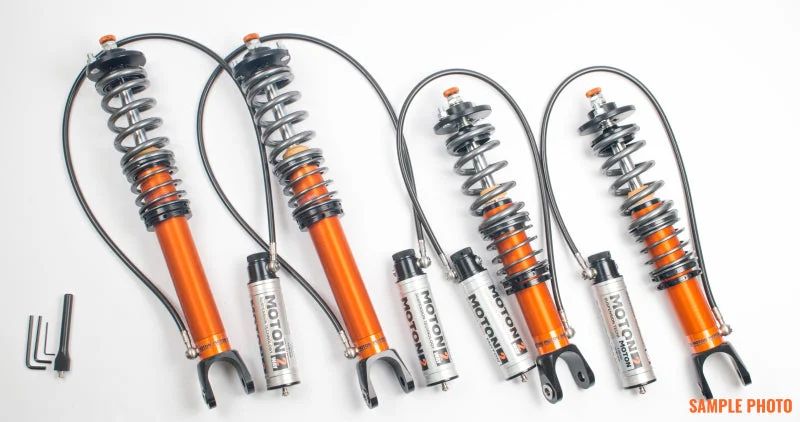 Moton 05-11 BMW 318i E90 RWD 2-Way Series Coilovers w/ Springs & Droplink - QDC Front
