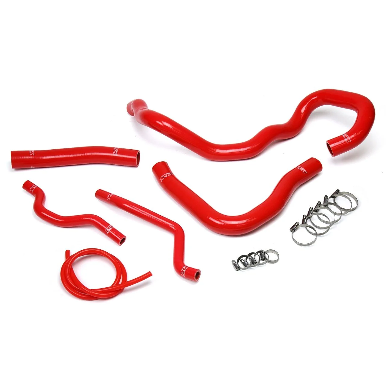 HPS Red Reinforced Silicone Radiator + Heater Hose Kit for Mitsubishi 08-17 Lancer 2.0L 2.4L DE ES GTS