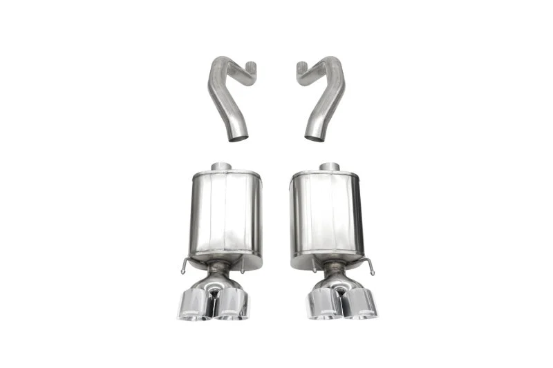 Corsa 06-13 Chevy Corvette C6 Z06 7.0L / 09-13 ZR1 6.2L Polished Axle-Back Exhaust w/4.5in Twin Tips