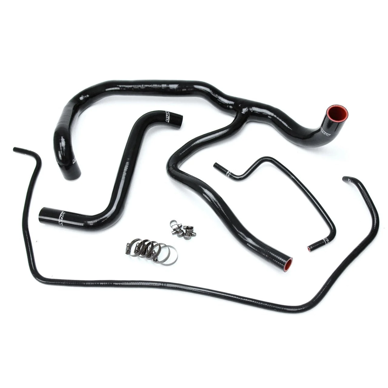 HPS Black Reinforced Silicone Radiator Hose Kit Coolant for Cadillac 15-17 Escalade ESV 6.2L V8