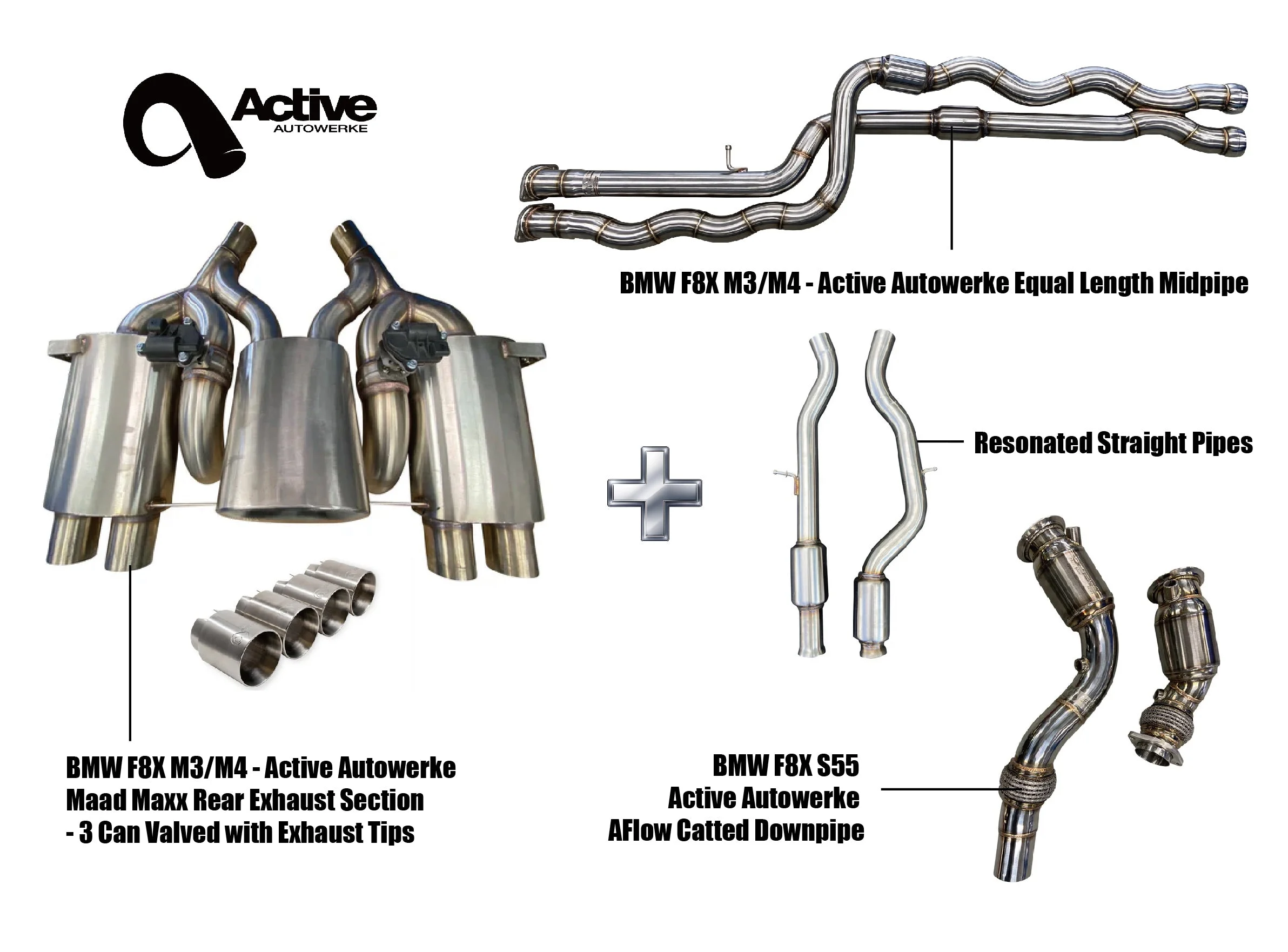 Active Autowerke AFlow EL Resonated Bundle | BMW F80 M3 15-18 | F82 M4 15-20