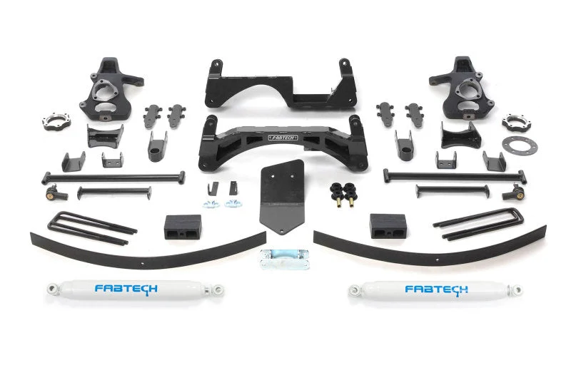 Fabtech 07-13 GM K1500 P/U w/o Autoride 4WD 6in Basic Sys w/Perf Shks