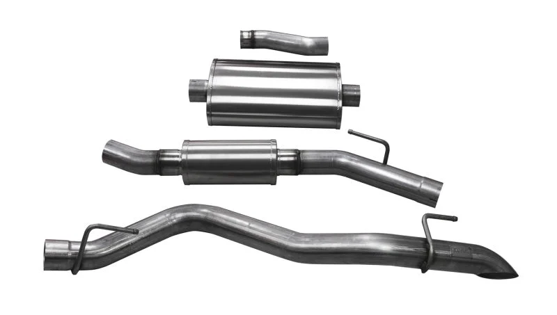 Corsa 2020-2025 Jeep Gladiator JT 3.0in Cat-Back Touring Single Side Exit w/ Turn Down Tip