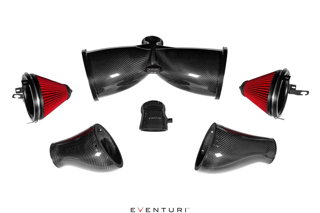 Eventuri Black Carbon Fiber Air Intake System for Porsche 911 GT3 RS 2016-2019
