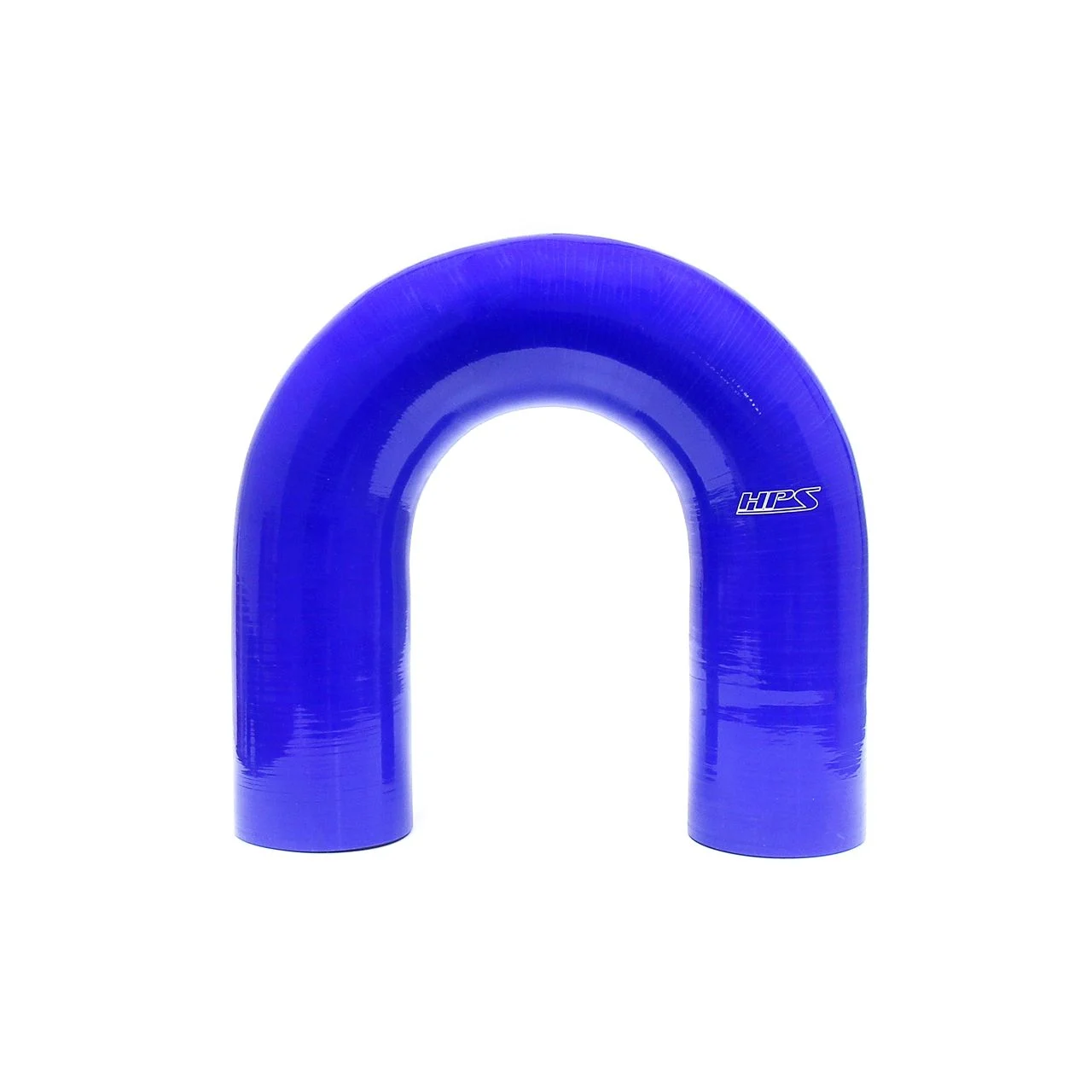 HPS 3" ID High Temp 4-ply Reinforced Silicone 180 Degree U Bend Elbow Coupler Hose Blue (76mm ID)