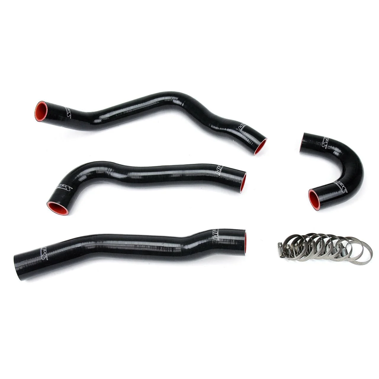 HPS Black Reinforced Silicone Radiator Hose Kit Coolant for Mitsubishi Lancer EVO 10