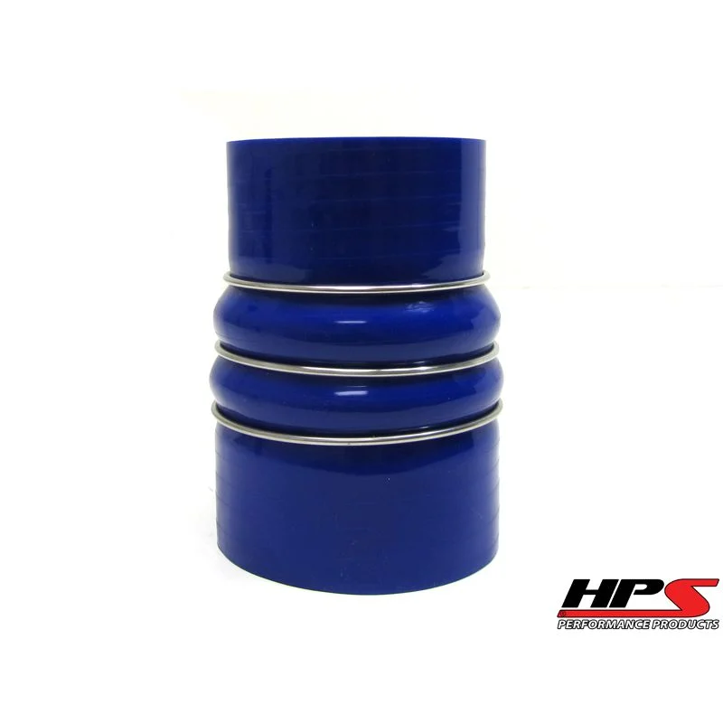 HPS 2.75" - 3.5" ID , 6" Long High Temp 4-ply Reinforced Silicone CAC Coupler Hose Cold Side (70mm - 89mm ID , 152mm Length)