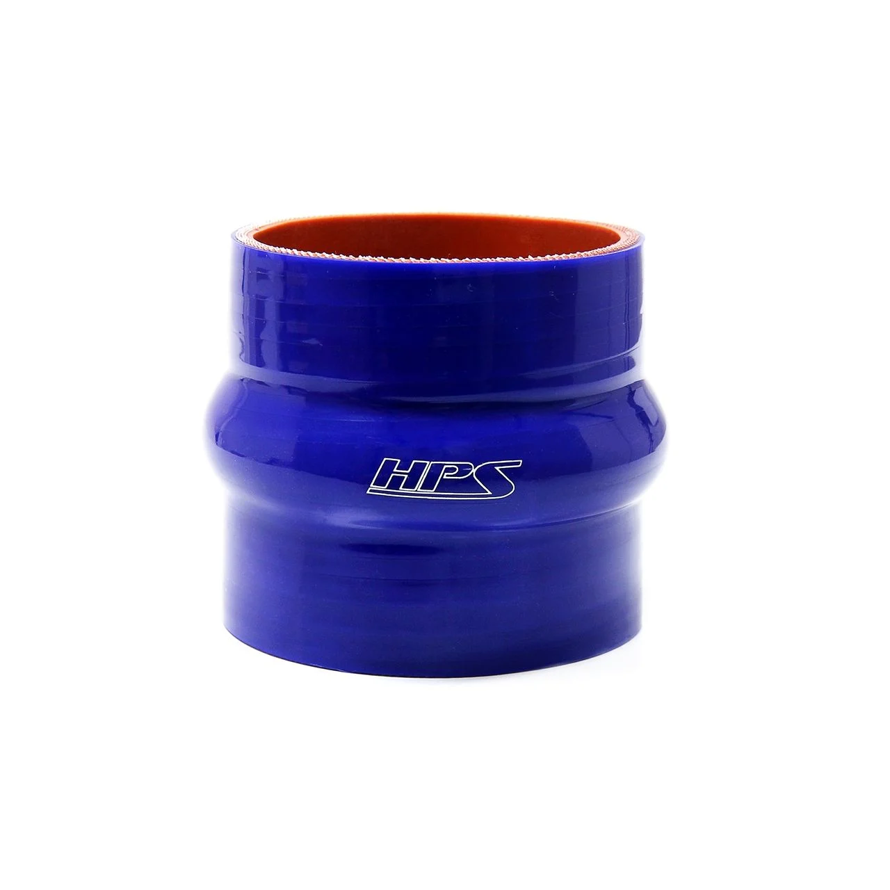HPS 3" ID , 6" Long High Temp 4-ply Reinforced Silicone Hump Coupler Hose Blue (76mm ID , 152mm Length)