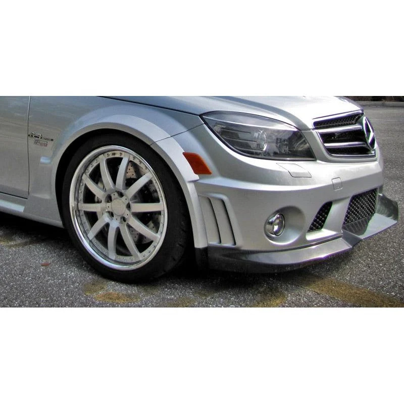 RennTech Performance Carbon Fiber Front Splitter For Mercedes-Benz W204 C63 AMG 2008-2014