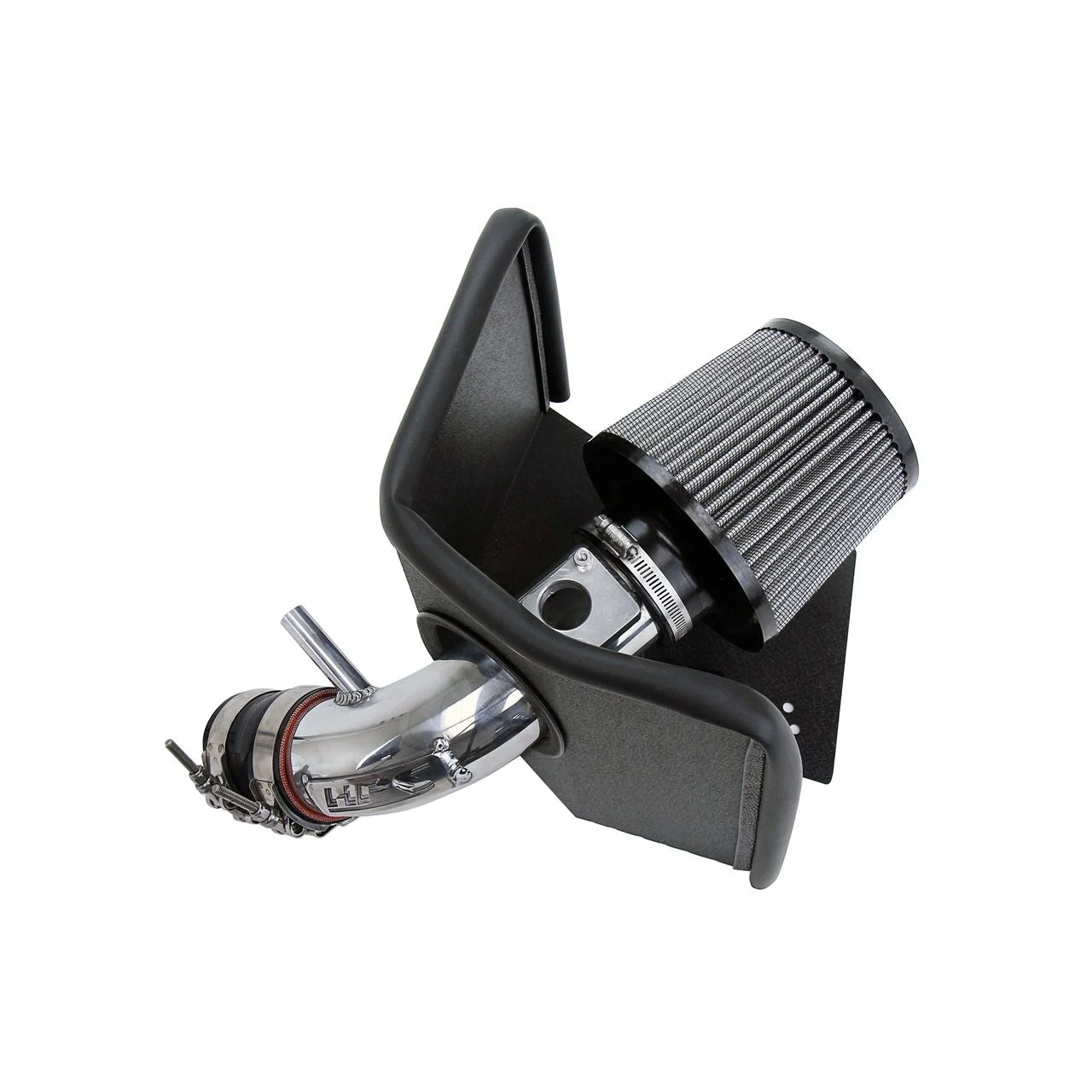 HPS Polish Shortram Air Intake Kit with Heat Shield for 09-19 Toyota Corolla 1.8L