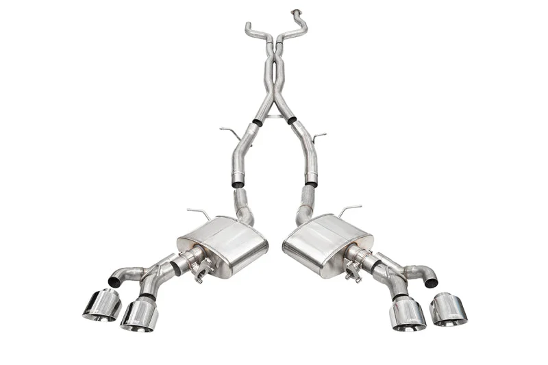 Corsa 22-25 Cadillac CT4 V Blackwing 3in Active Valve Cat-Back - 4.5in Polished Tip