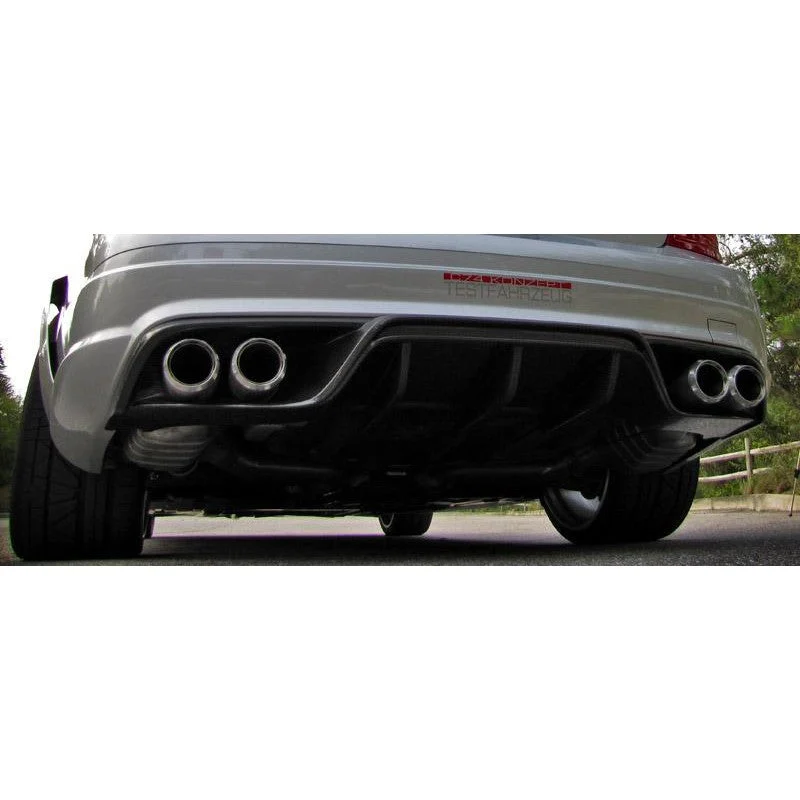 RennTech Rear Diffuser With Exhaust Tips For Mercedes-Benz W204 C63 AMG 2008-2014