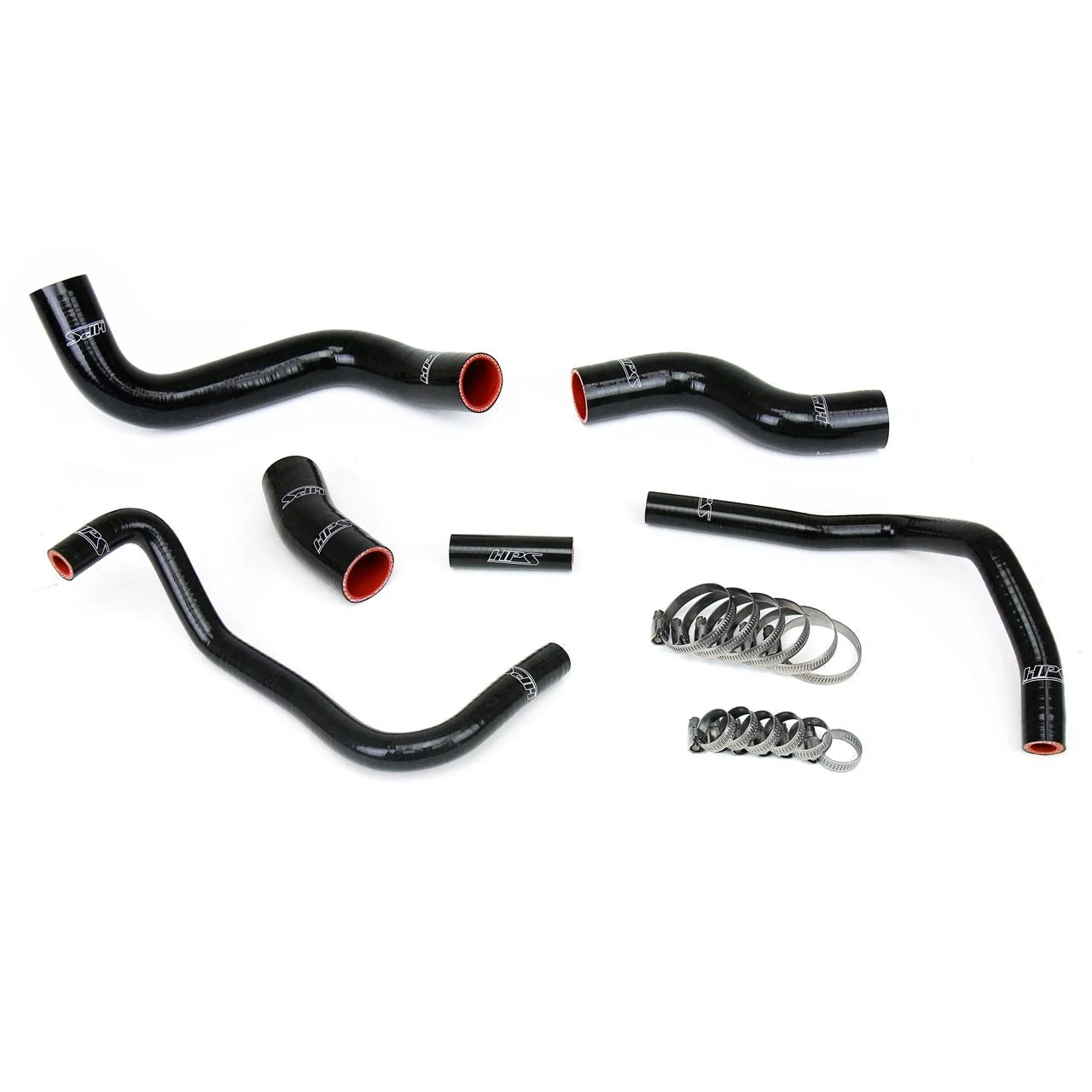 HPS Black Reinforced Silicone Radiator + Heater Hose Kit for Scion 13-16 FRS