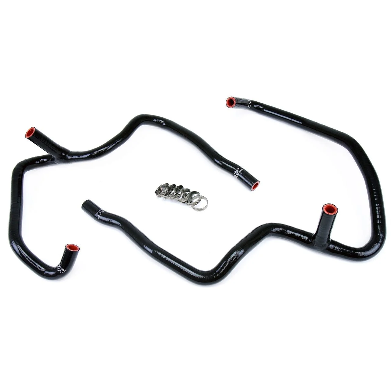 HPS Black Reinforced Silicone Heater Hose Kit Coolant for Jeep 06-10 Commander 5.7L V8 with Rear A/C