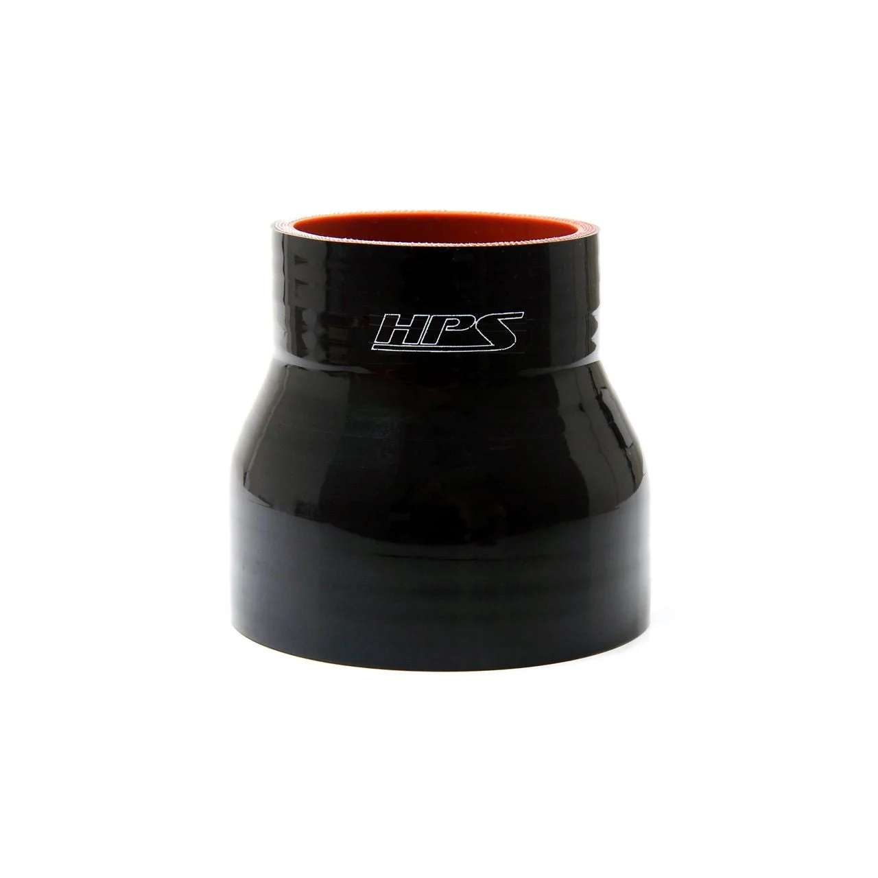 HPS 2.25" - 4" ID , 3" Long High Temp 4-ply Reinforced Silicone Reducer Coupler Hose Black (57mm - 102mm ID , 76mm Length)