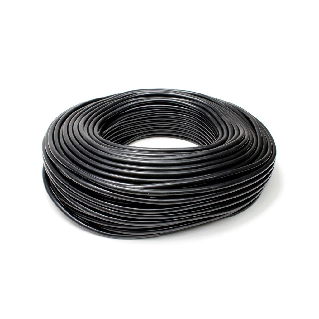 HPS 1/4" (6mm) ID Black High Temp Silicone Vacuum Hose - 50 Feet Pack