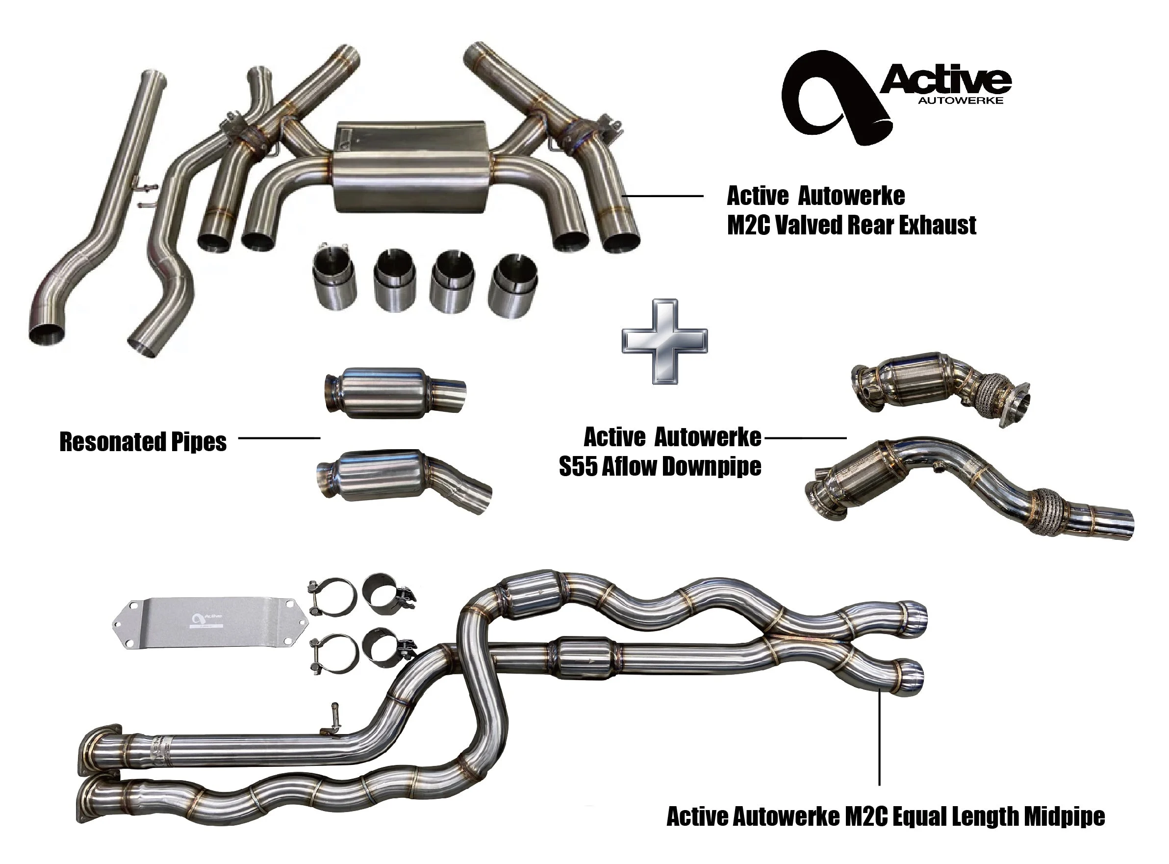 Active Autowerke AFlow EL Resonated Bundle | BMW F87 M2 Competition 2019-2021