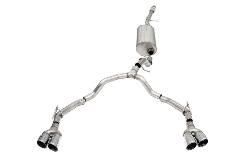 Corsa 21-25 Chevrolet Suburban/GMC Yukon XL 5.3L 4WD Dual Rear 3in - 2.75in CatBack DW 4in Pol Tips