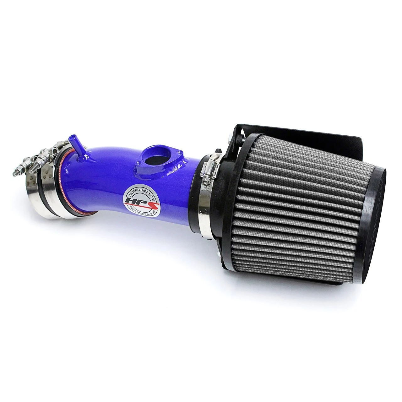 HPS Shortram Air Intake Kit 14-17 Mazda Mazda6 2.5L Skyactiv, Includes Heat Shield, Blue