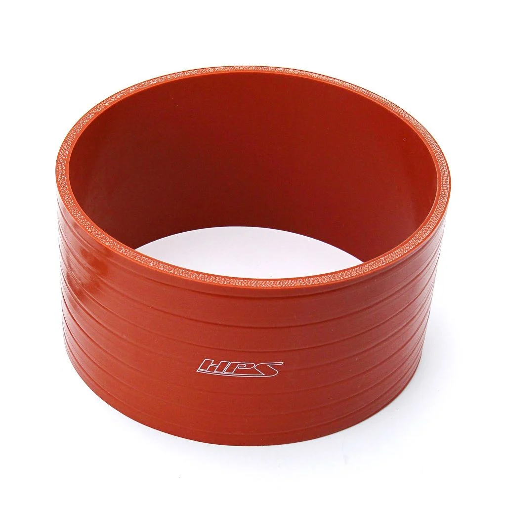 HPS 6" ID , 4" Long High Temp 4-ply Aramid Reinforced Silicone Coupler Tube Hose Orange (152mm ID , 102mm Length)