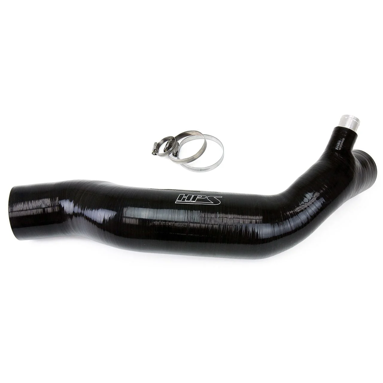 HPS Black Reinforced Silicone Post MAF Air Intake Hose Kit for Lexus 16-17 RC200t 2.0L Turbo