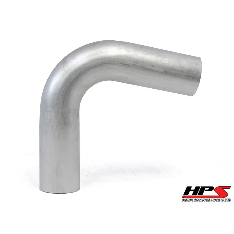 HPS 4" OD 100 Degree Bend 6061 Aluminum Elbow Pipe 16 Gauge w/ 5 1/2" CLR
