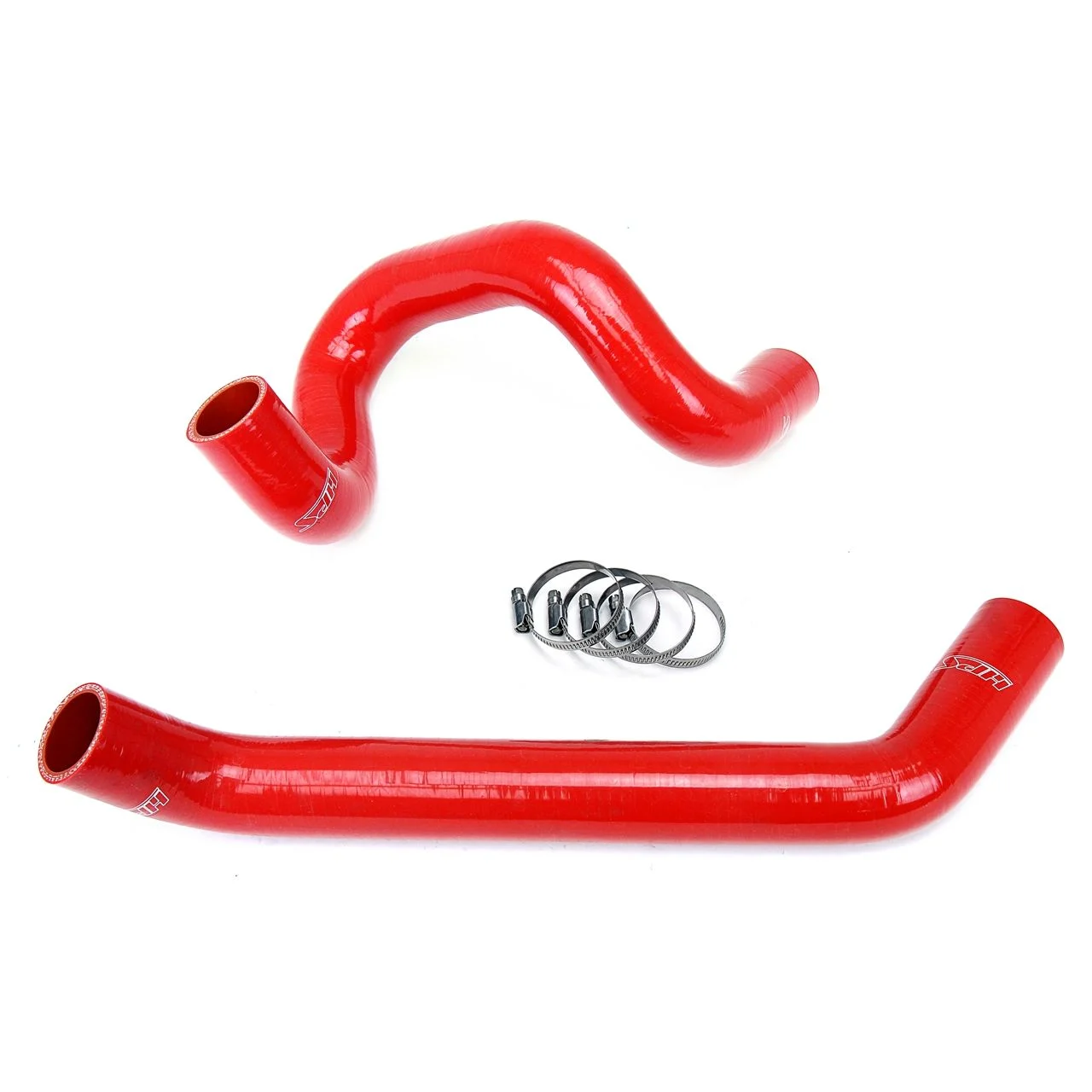 HPS Red Reinforced Silicone Radiator Hose Kit Coolant for Jeep 07-11 Wrangler JK 3.8L V6