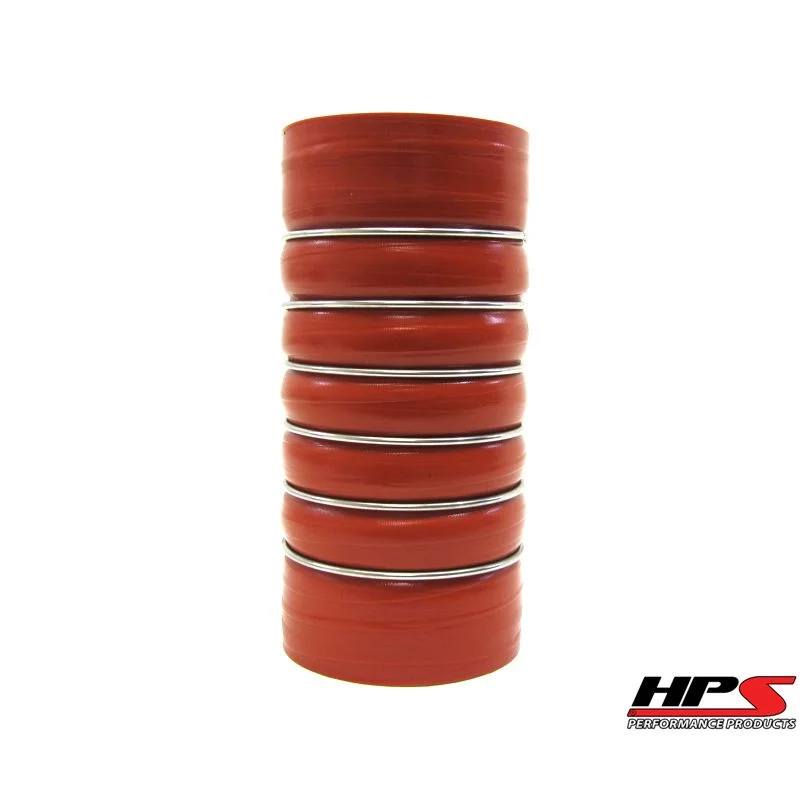 HPS 2.5" ID , 8" Long, High Temp 4-ply Aramid Reinforced Silicone CAC Coupler Hose Hot Side (63mm ID , 200mm Length)