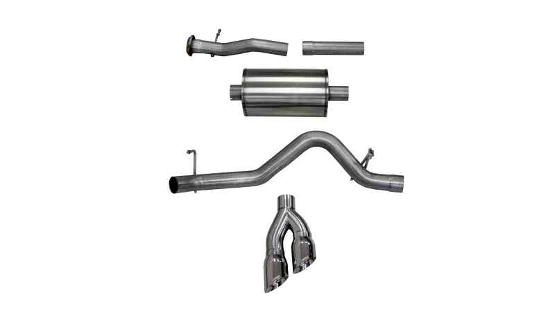 Corsa 2017-2022 Chevy Colorado 3.6L Extended Cab/ Long Bed Sport Cat-Back System Single Rear Exit