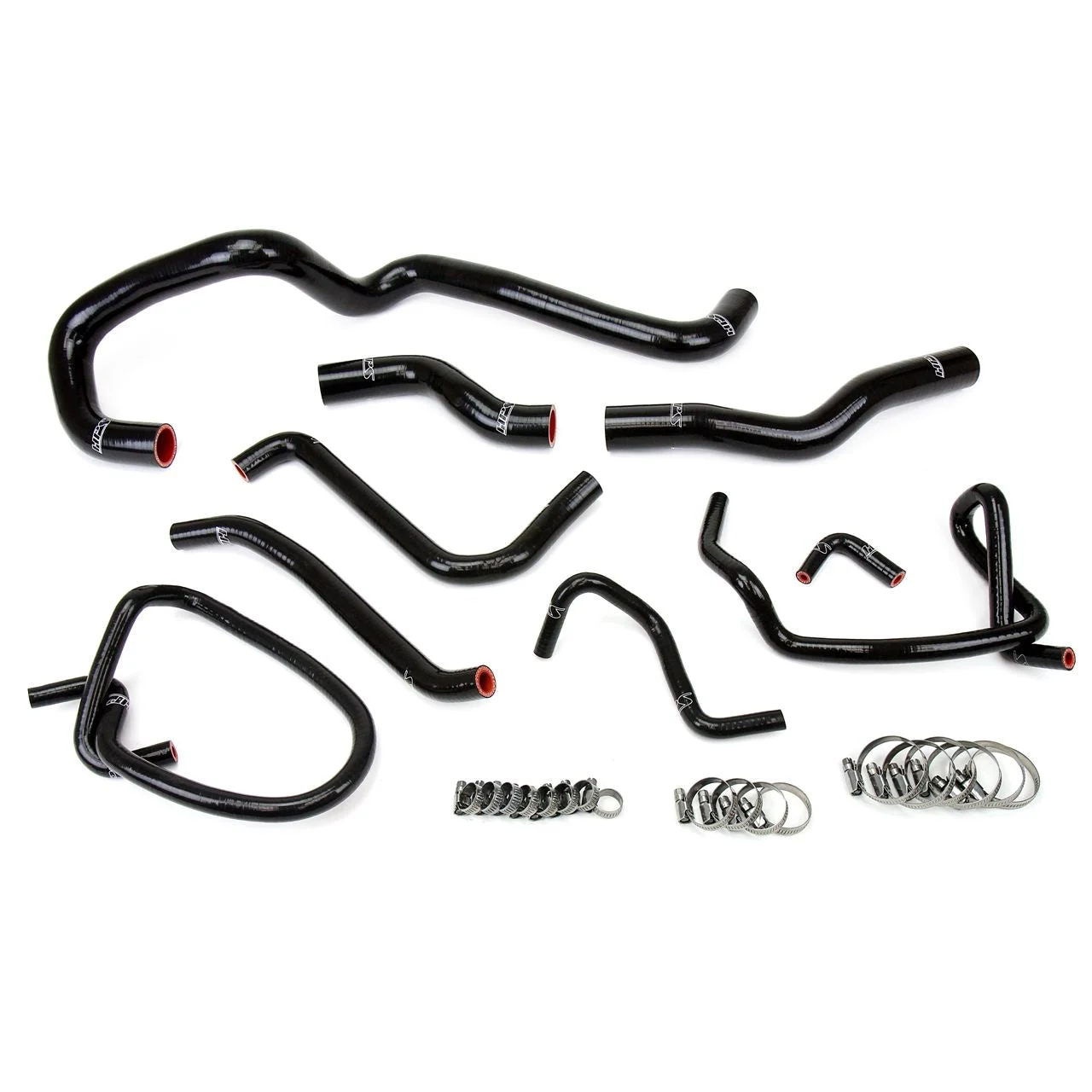 HPS Reinforced Black Silicone Radiator Hose Kit Coolant for Mazda 06-14 Miata 2.0L