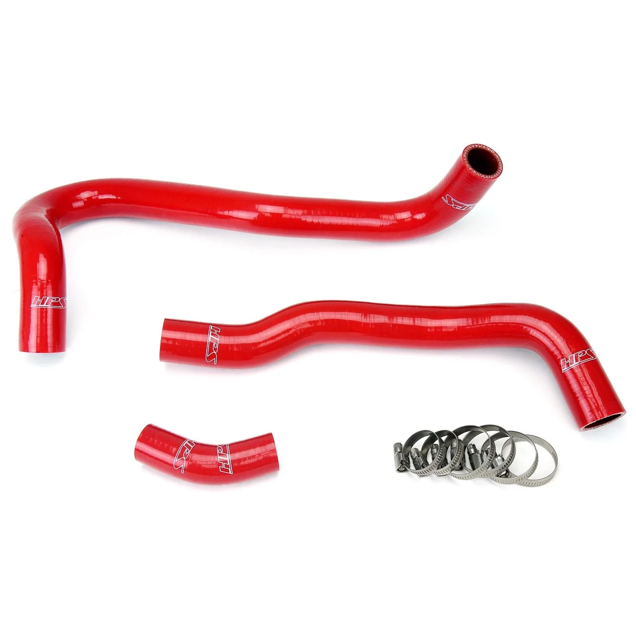 HPS Red Reinforced Silicone Radiator Hose Kit Coolant for Honda 06-11 Civic Si