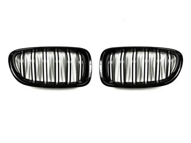 AutoTecknic Aero Glazing Black Dual-slats Front Grilles For BMW F10 550i, 550i xDrive