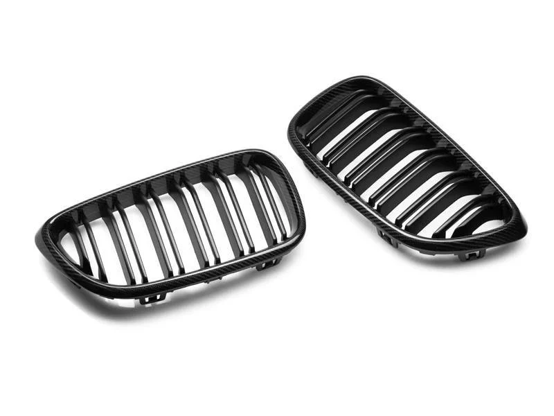 AutoTecknic Aero Dual Slats Carbon Fiber Front Grilles For BMW F22 M235xi 2014-2016