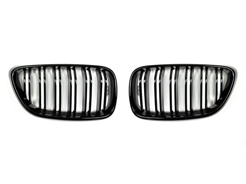 AutoTecknic Aero Dual Slats Glazing Black Front Grilles For BMW F22 M240xi