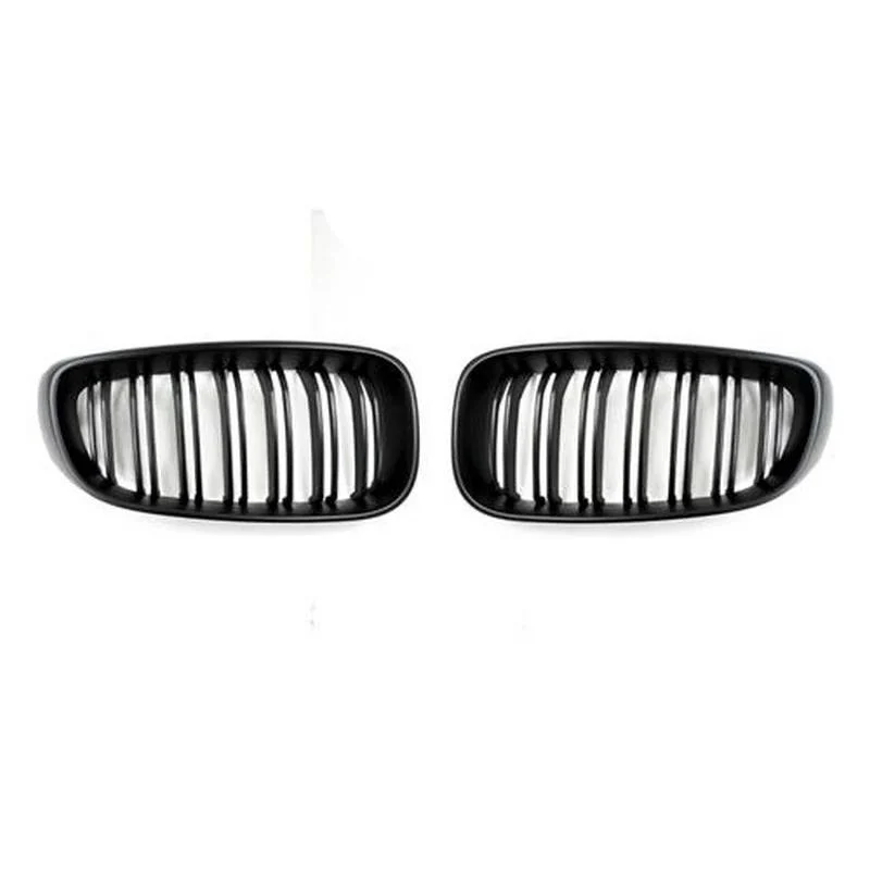 AutoTecknic Aero Replacement Stealth Black Dual-Slats Front Grilles For BMW F34 340i