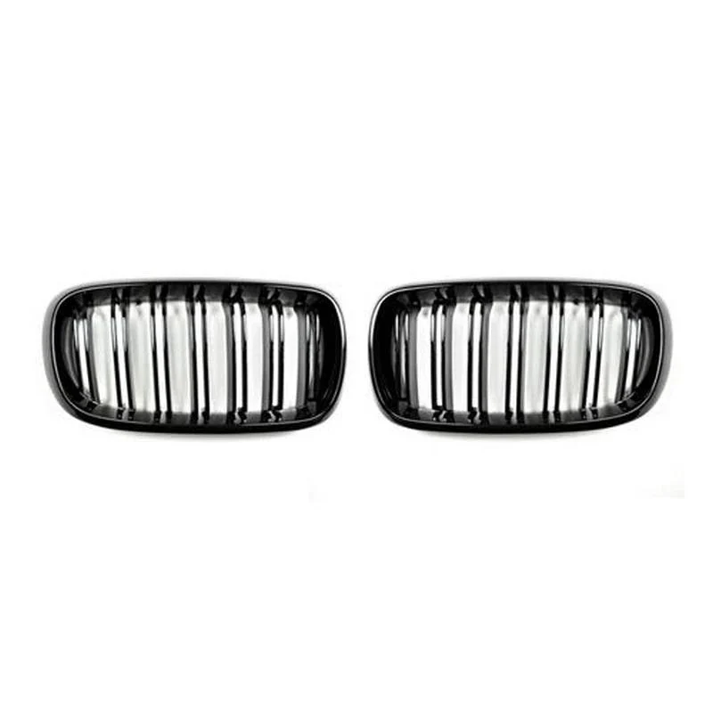 AutoTecknic Aero Glazing Black Dual Slats Front Grilles For BMW F15 X5
