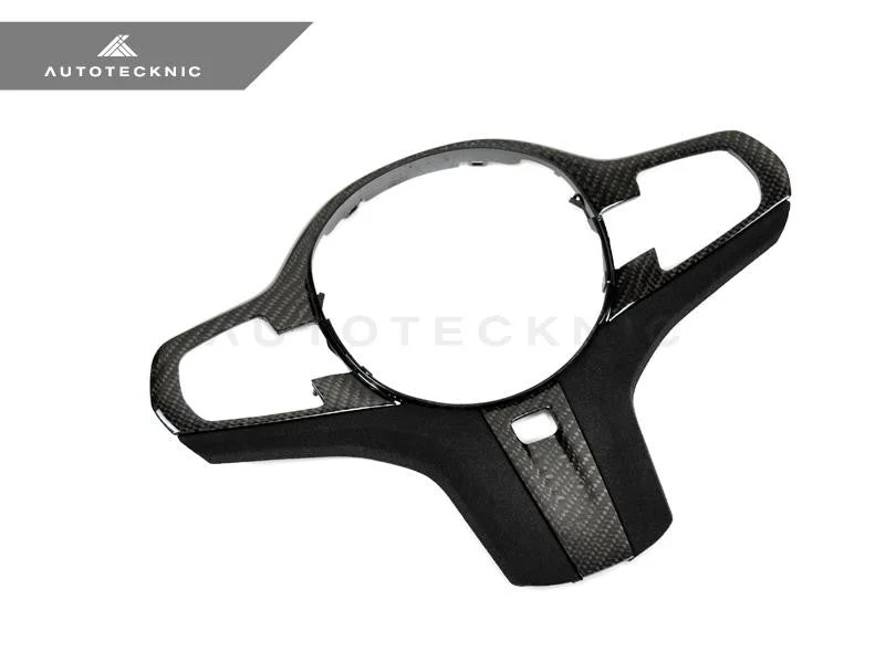 AutoTecknic Interior Alcantara Steering Wheel Trim For BMW G11, G12 7 Series