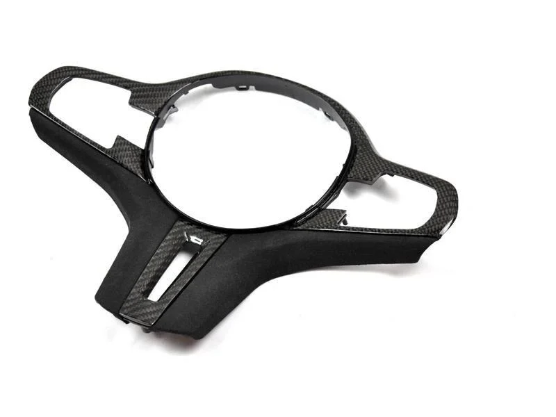 AutoTecknic Interior Carbon Alcantara Steering Wheel Trim For BMW F90 M5