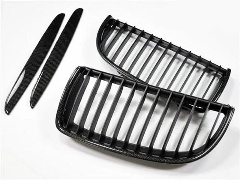 AutoTecknic Aero Replacement Carbon Fiber Front Grilles For BMW E90, E91 3 Series