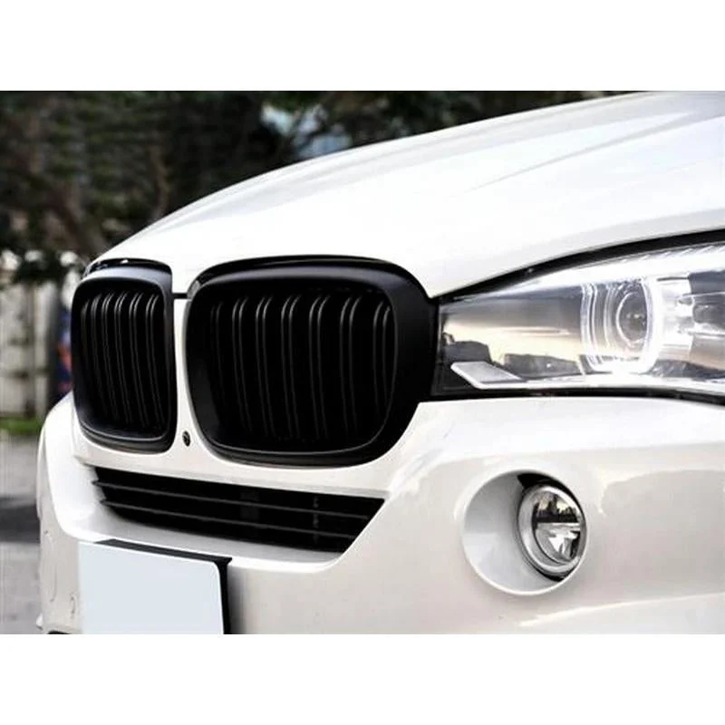 AutoTecknic Aero Stealth Black Dual Slats Front Grilles For BMW F16 X6