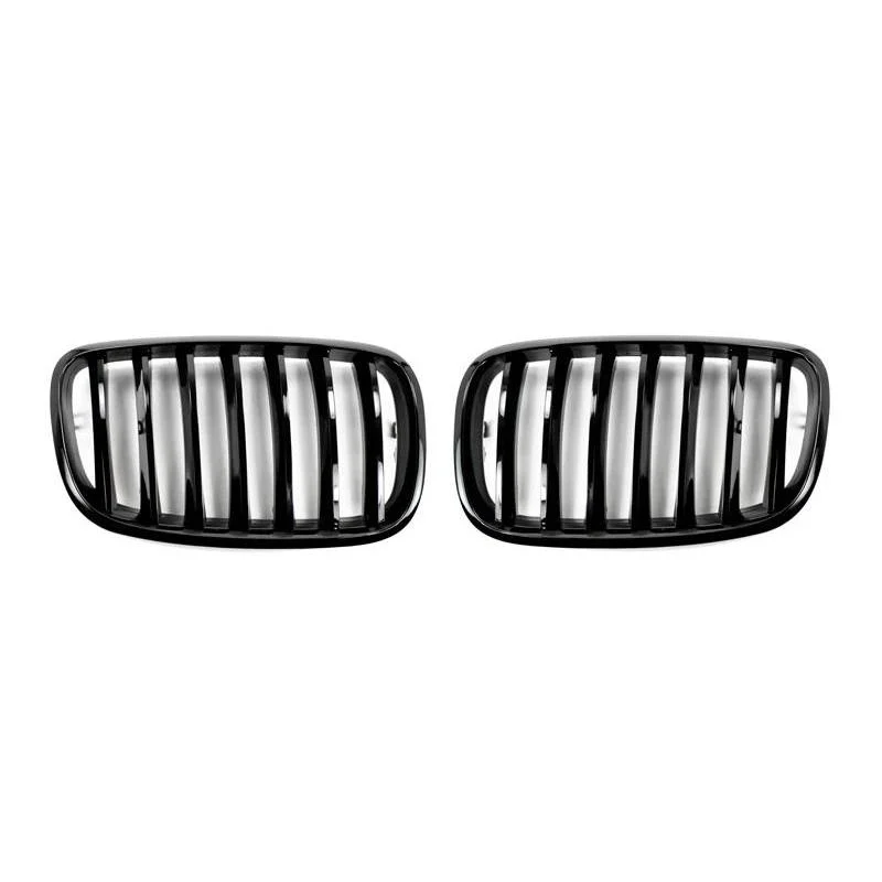 AutoTecknic Aero Replacement Glazing Black Front Grilles For BMW E70 X5