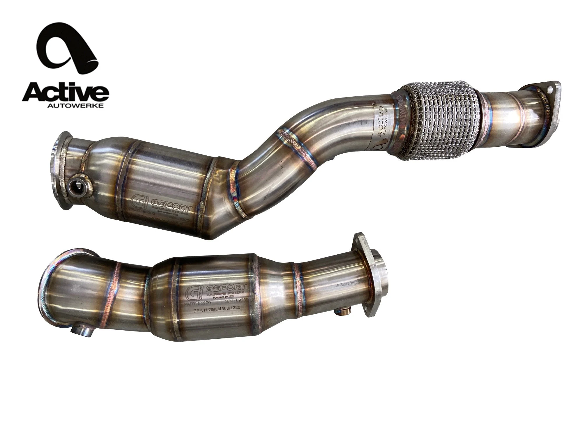 Active Autowerke S58 AFlow Catted Downpipes | BMW G80 M3 21+ | G82 M4 21+ | G87 M2 23+
