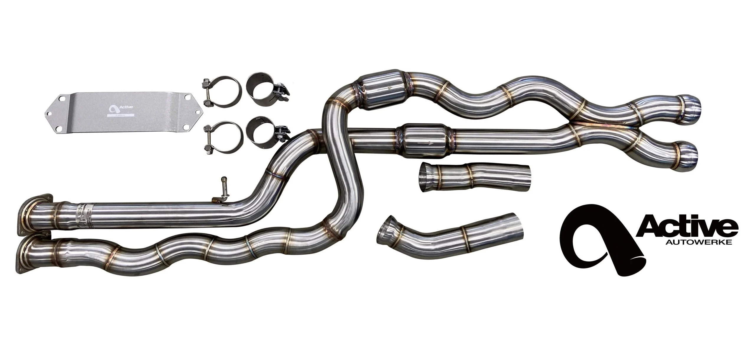 Active Autowerke Equal Length Mid Pipe Gen-2 Resonated | BMW F87 M2 Competition 2019-2021
