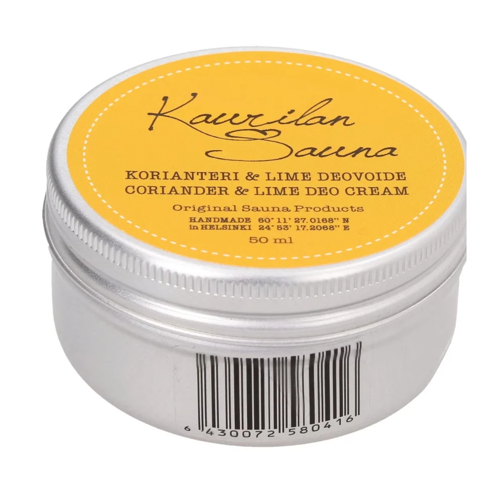 Kaurilan sauna Crema Deodorante vegana al coriandolo e lime (50 ml)